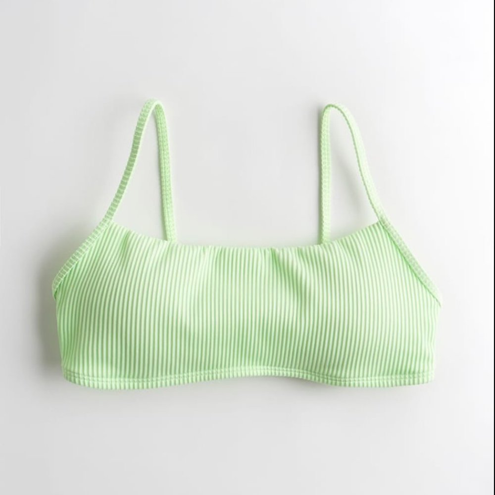 Hollister Ribbed Scoop Bikini Top - Size M